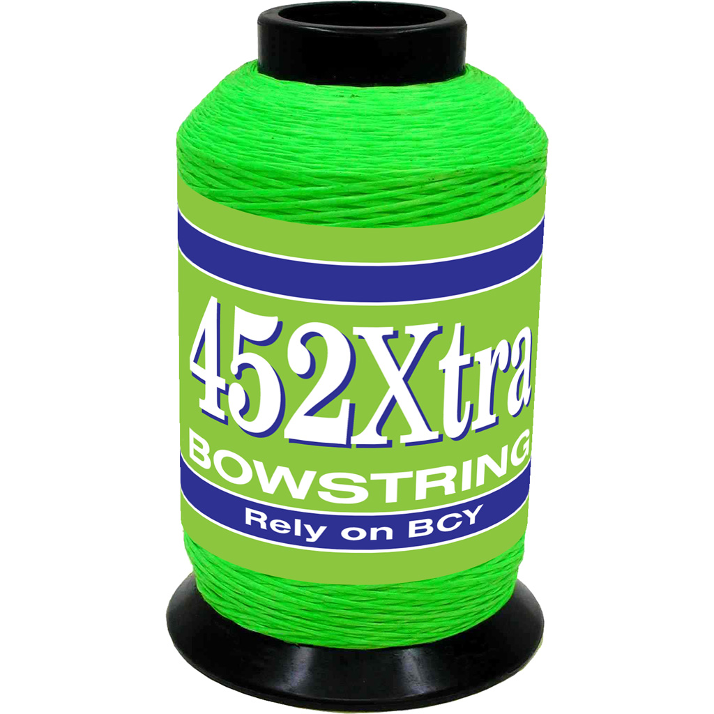 BCY 452Xtra Bowstring Material Flo Green 1/4 lb, 67% Dyneema, 33% Vectran - BCY