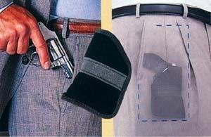 Uncle Mike's 8744-4 Inside Pocket Holster Sub-Compact 9mm .40 Black - Uncle Mike's - BLACK