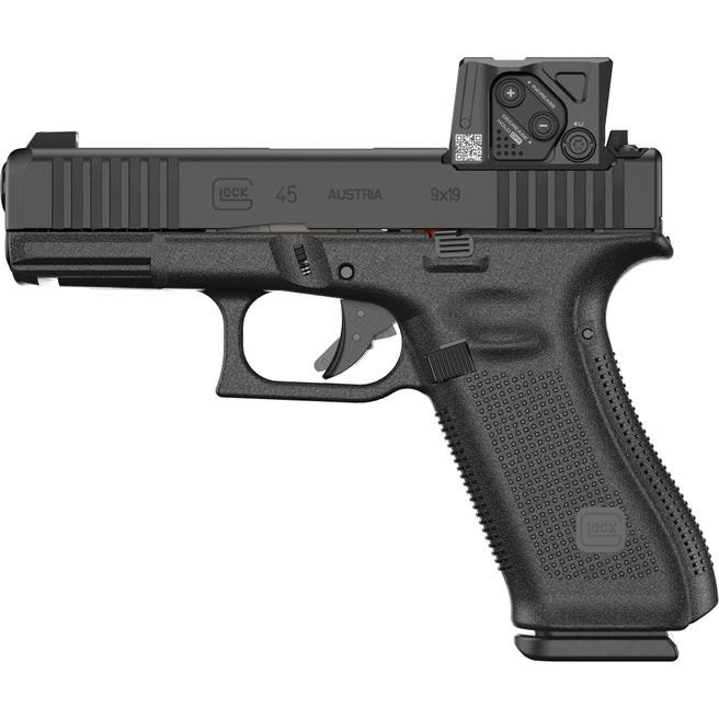 Glock G45 Gen6 DC8 ACRO Cut 9mm 4.02 In 17-Rounds nDLC Black