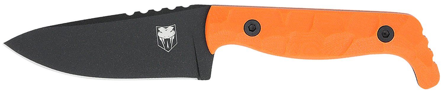 CobraTec CTKPORG KingPin EDC 4" D2 Steel Blade, Blaze Orange G10 Handle - CobraTec Knives - DROP POINT