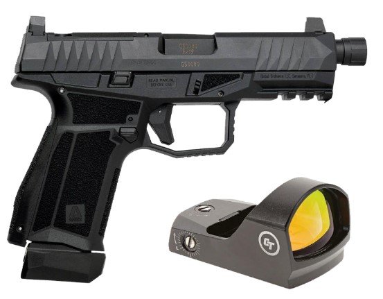 AREX Delta X Tactical 9mm 17+19Rd Suppressor Sights Optics Plates Black - AREX - 9mm