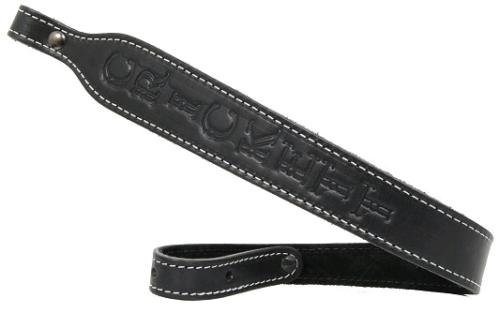 Crickett KSA800 Rifle Sling Black Leather 23"x1.75" Embossed - Keystone Sporting Arms - NONE INCLUDED