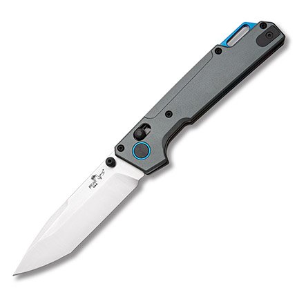 Bear Nekama Fold 3.25" Tanto Plain Gray Bear Ops Nekama I Gray & Blue Alumi - Bear Archery