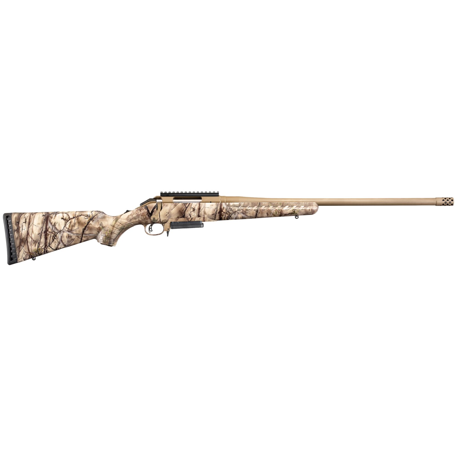 Ruger American Rifle GO Wild 243 Win 22 in Burnt Bronze Cerakote 3+1