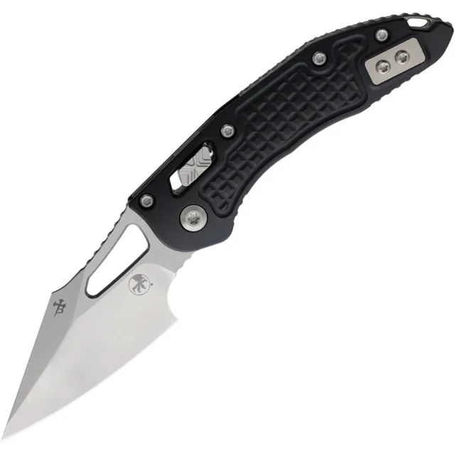 Microtech M-Stitch 3.19 In S/E Stonewash Merlot ALU Handle