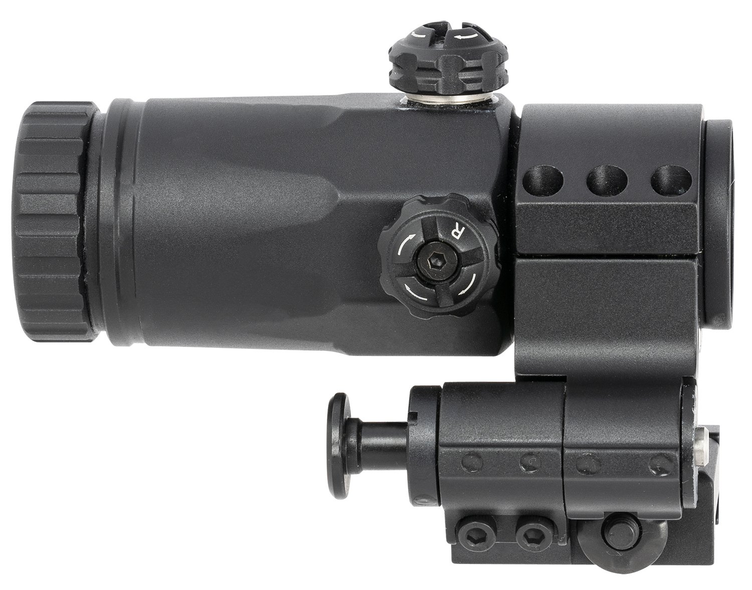 Meprolight 8014000400 MX3-F 3x Magnifier Black Push-Button Flip to Side