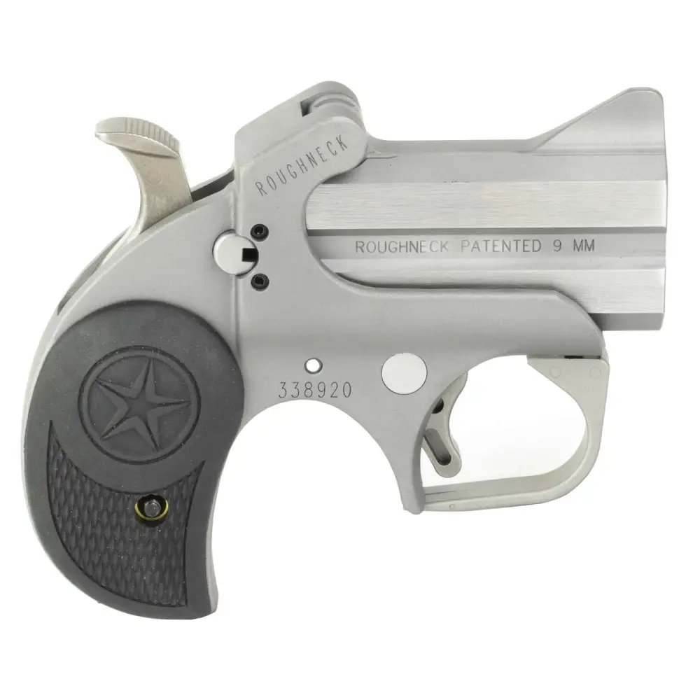 Bond Arms Roughneck 9mm Derringer 2.5" Barrels Rubber Grip BARN9MM - Bond Arms, Inc. - 9mm