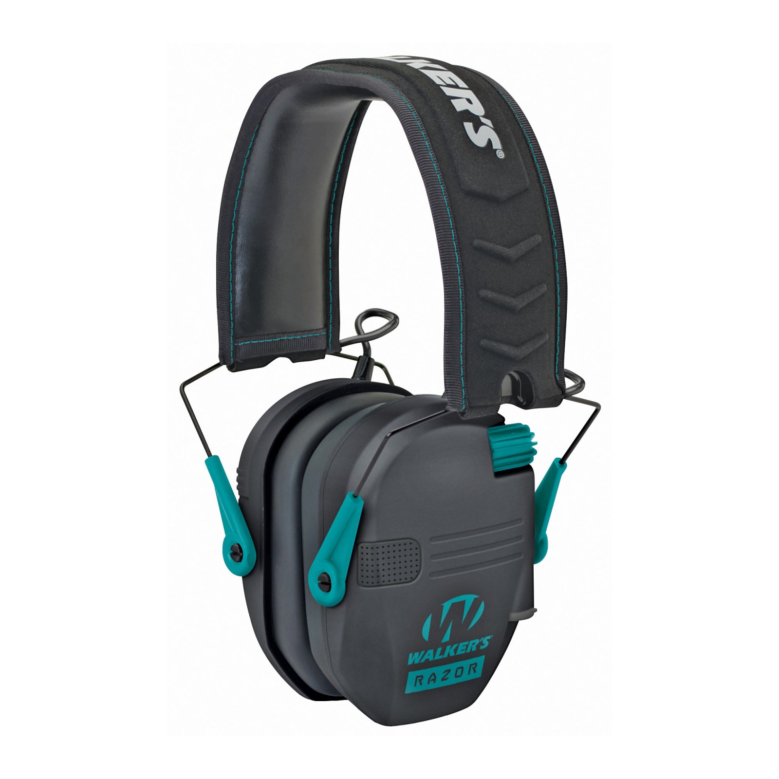GSM Walkers Razor Slim Shooter Folding Electronic Muffs Teal - Walker's