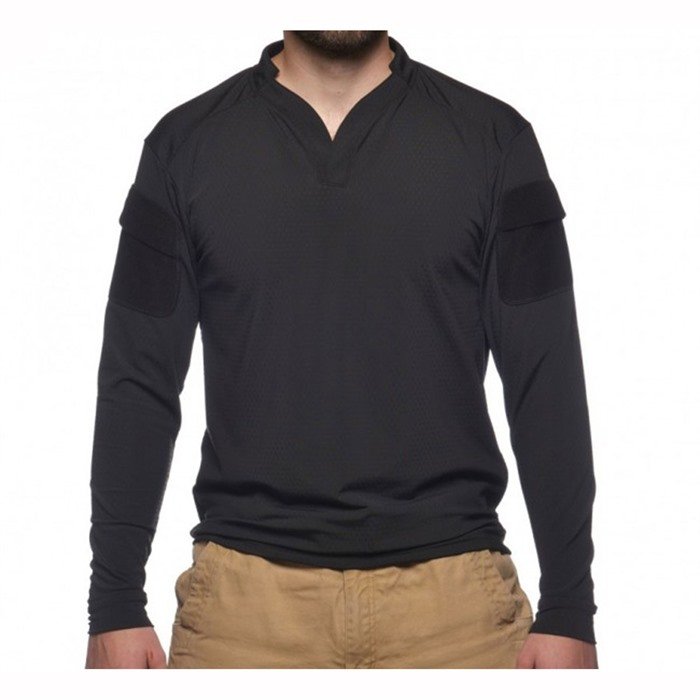 Velocity SYSTEMS BOSS RUGBY SHIRT LONG SLEEVE BLACK XXL