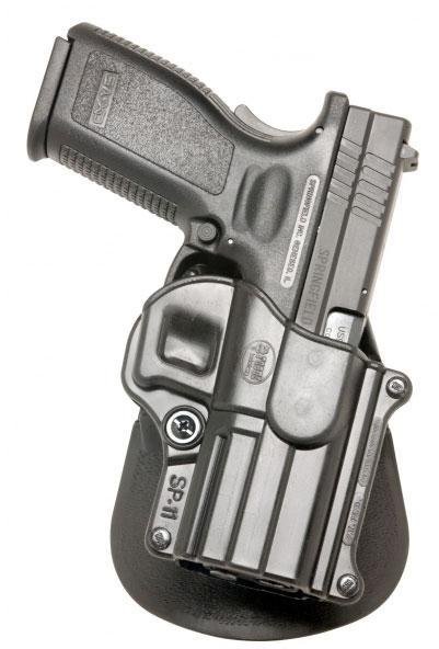Fobus SP11LH Paddle Holster Springfield XD Black Left Hand Concealment - First Samco/Fobus