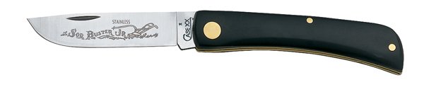 Case Sod Buster Jr Knife 2.80 in Skinner Blade Black Synthetic Handle - Case Cutlery - SKINNER