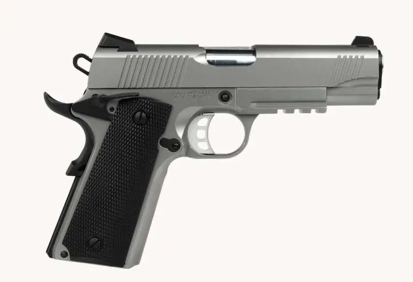 SDS Imports Tisas 1911 Carry .45 ACP Pistol: Stainless Steel Frame, 4.25-inch Barrel, Novak-Style Sights, 8-Round Capacity