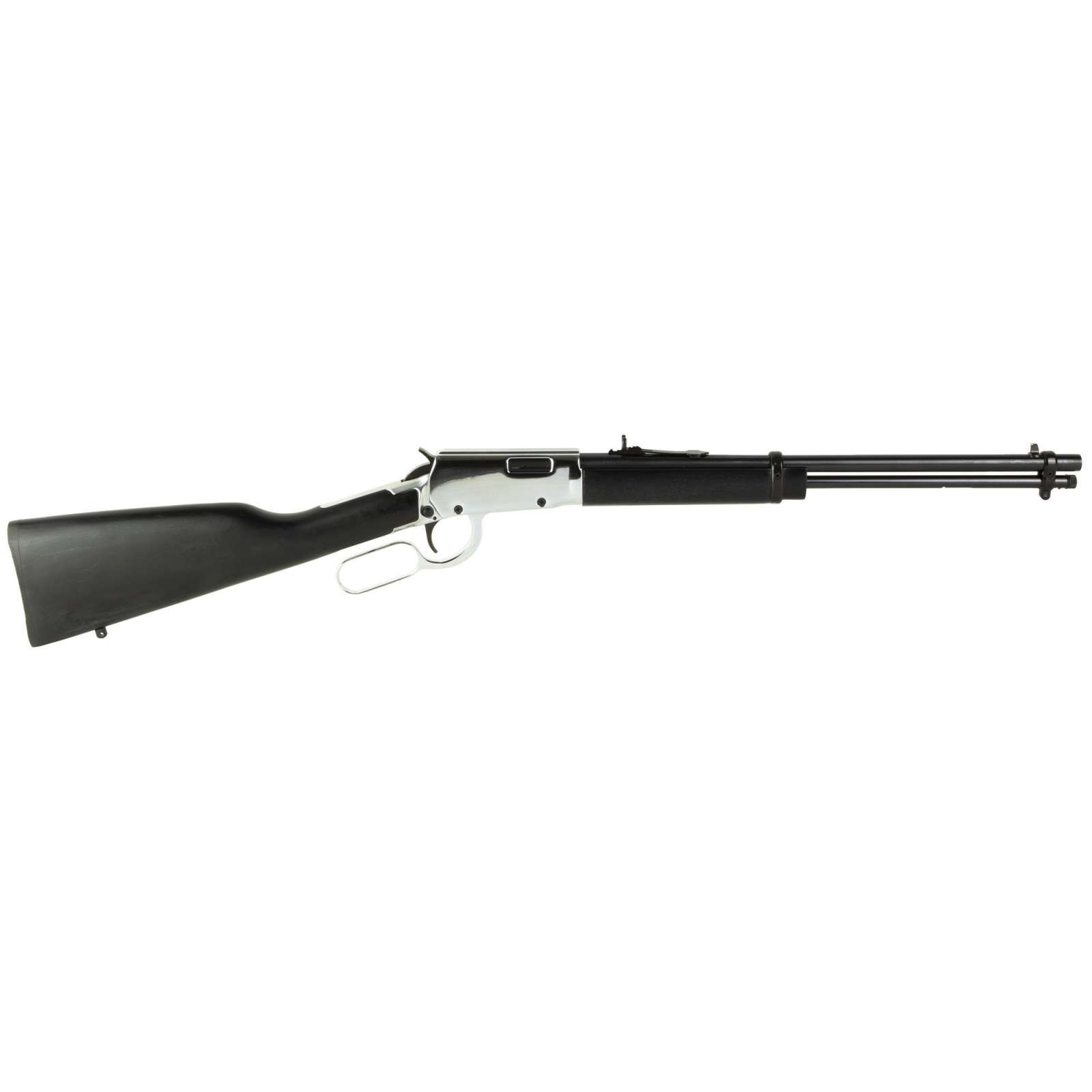 Rossi Rio Bravo Lever Action Rifle .22 LR 18 in Polished Black Nickel 15 Ro - ROSSI - 22 LR