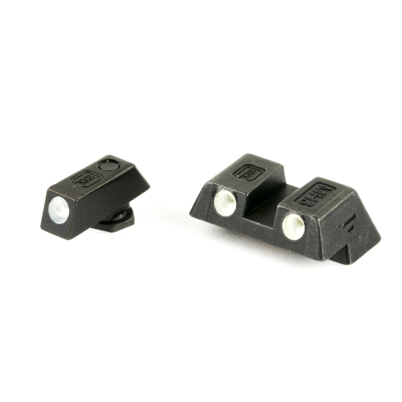 Glock G42 & G43 Steel Night Sights: 6.1MM Green Dot, Rear Position