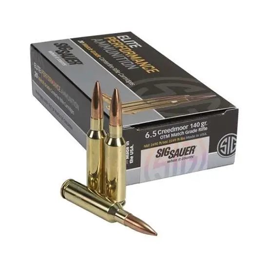 Sig Sauer Elite Match Rifle Ammunition 6.5mm Creed