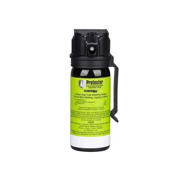 Sabre SRPMK3 Dog Spray Capsaicin Range 15 ft 1.80 oz Includes Belt Clip - SABRE - 1.80 OZ
