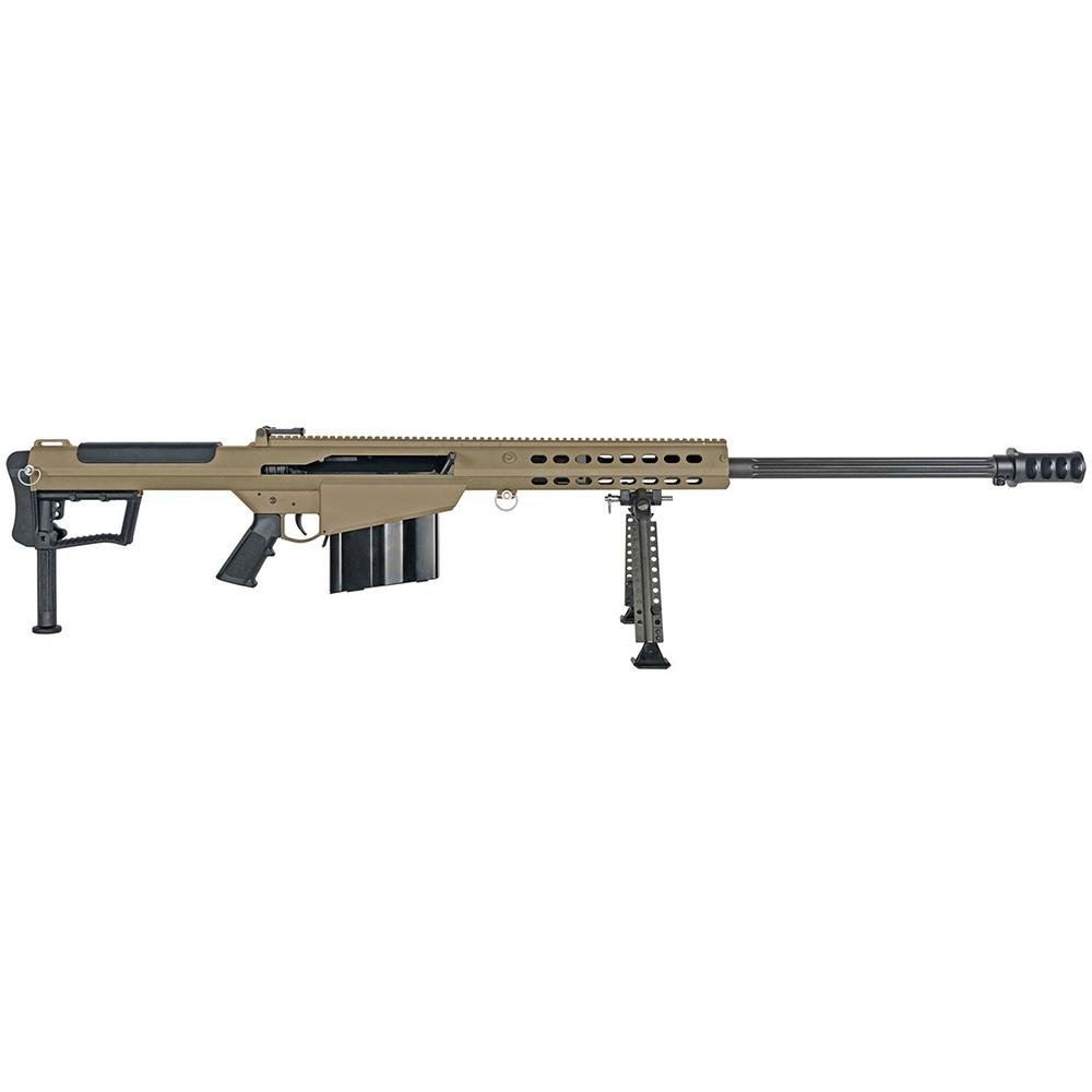 Barrett 18065 M107A1 50 BMG 29" 10+1 FDE Cerakote Semi-Auto Rifle - Barrett - 50 BMG