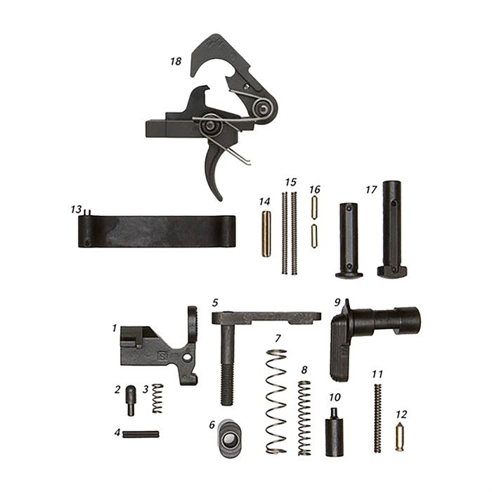 ALG Defense 16-001 AR-15 Lower Parts Kit with QMS Trigger