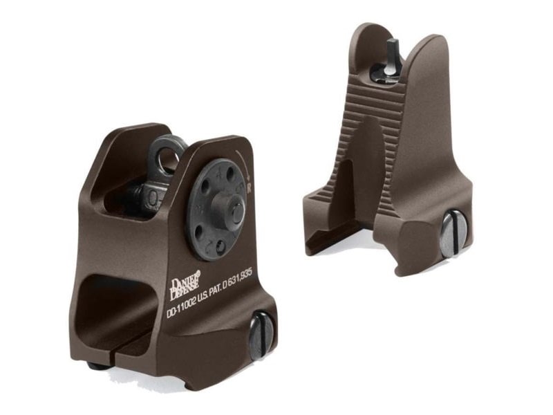 Daniel Defense Rock & Lock Fixed Front Rear Sight Aircraft Grade Aluminum