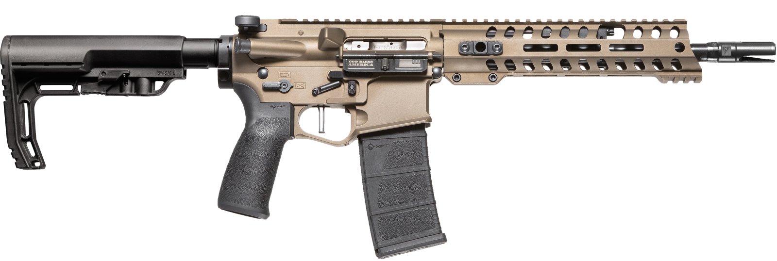 POF USA 01031 Renegade+ 10.5" 223/5.56 Burnt Bronze SBR 30+1 Capacity - POF USA - 223 Rem | 5.56 NATO