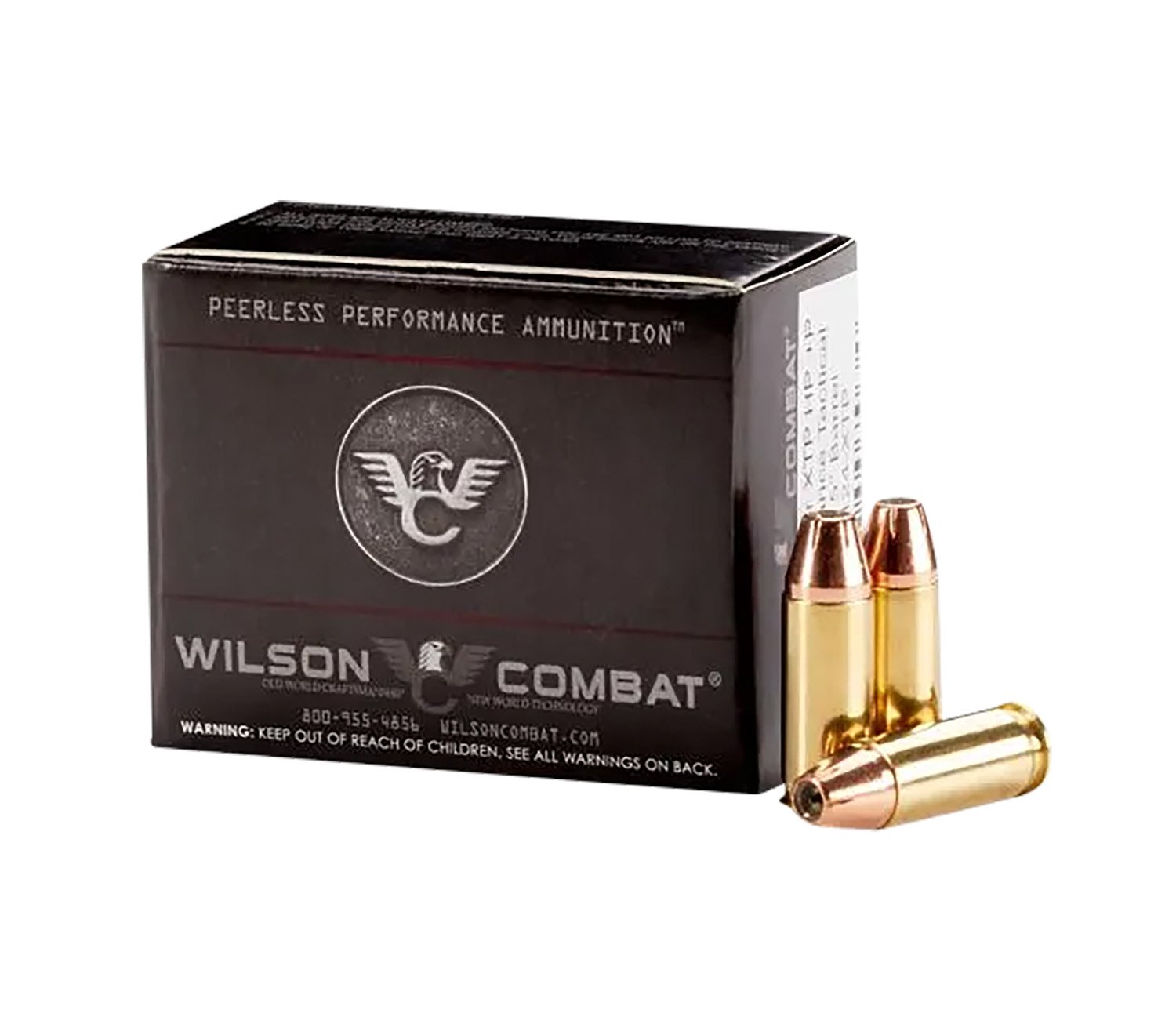 Wilson Combat .Hornady XTP Handgun Ammunition .38 Super(+P) 124gr HP 1335 fps 20/ct