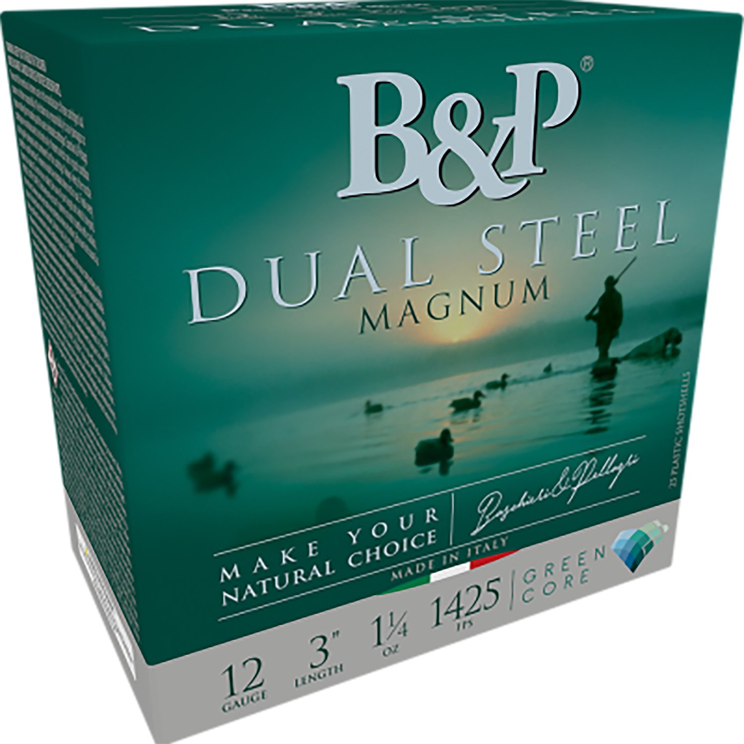 B&p Ammunition 12B8DS23 Dual Steel 12Gauge 3" 1 1/8oz 2/3Shot 10 Per... - Baschieri & Pellagri - 12 Gauge