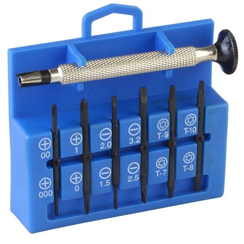 Brownells Miniature Precision Screwdriver Set, 12-in-1, Compact Design