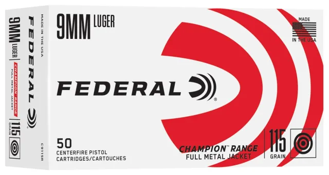 Federal Premium Ammunition FDR 9mm Luger 115gr FMJ 50rd - Federal Premium Ammunition - 9mm Luger