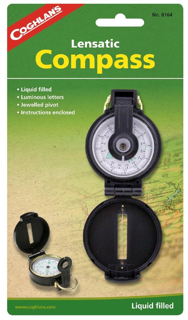 Buy COGHLAN'S 8164 Lensatic Compass Liquid-Filled Luminous Dial online