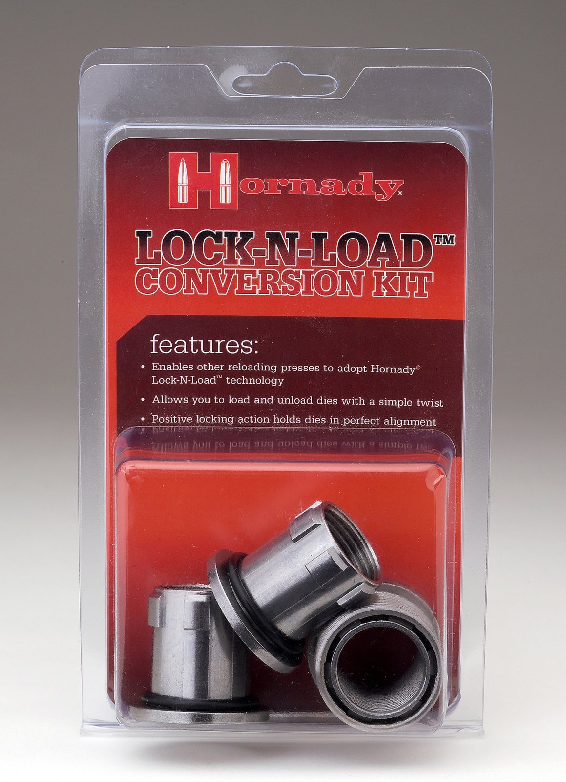 Hornady 044099 Lock-N-Load Conversion Kit Silver Multi-Caliber Steel 0.35 lbs 1/BG - Horn Hunter - MULTI