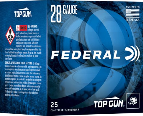 Federal TGS2821 8 Top Gun 28GA 2.75" 3/4oz #8 Shot 1330FPS 25/Box
