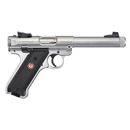 Ruger Mark IV Target 22 LR 10+1 5.50" Satin Stainless Threaded Barrel