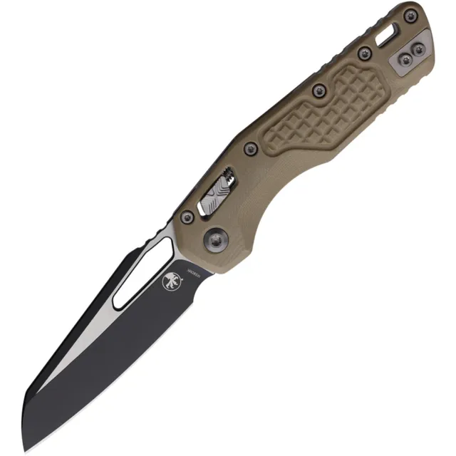 Microtech MSI 210-1FRGTTA 3.88 In Wharncliffe Black Tan G-10 Standard
