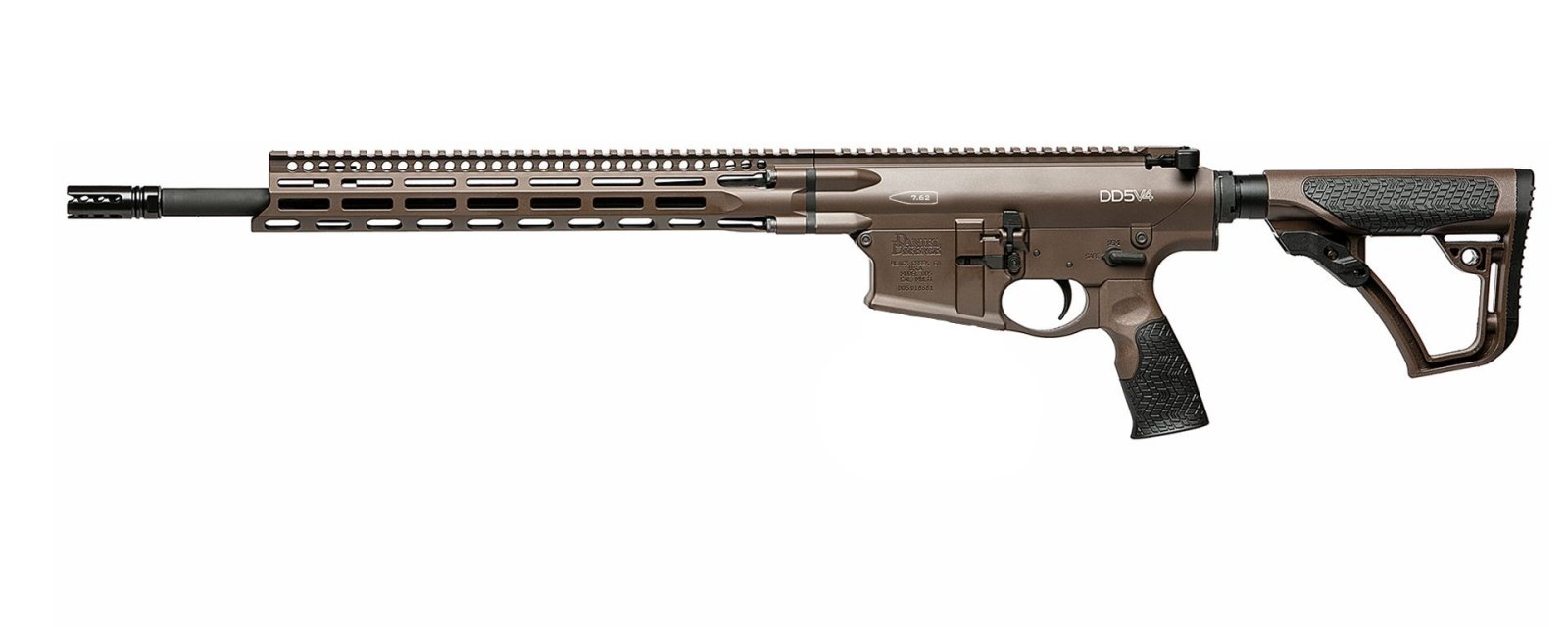 Daniel Defense 02-158-15060-067 DD5 V4 18" 7.62mm MilSpec+ Brown Rifle - Daniel Defense - 7.62 X 51MM | 308 WIN