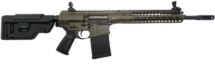 LWRC REPRMKIIR7PBCF16SC 7.62mm/.308 Win 16.1" Rifle Patriot Brown