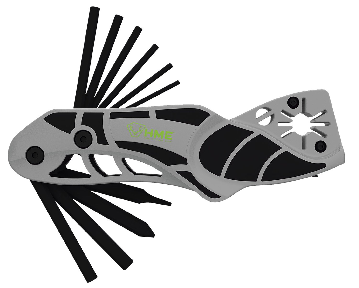 HME HMEATWRBH 14-In-1 Archery Multi-Tool Black/Gray Metal Folding