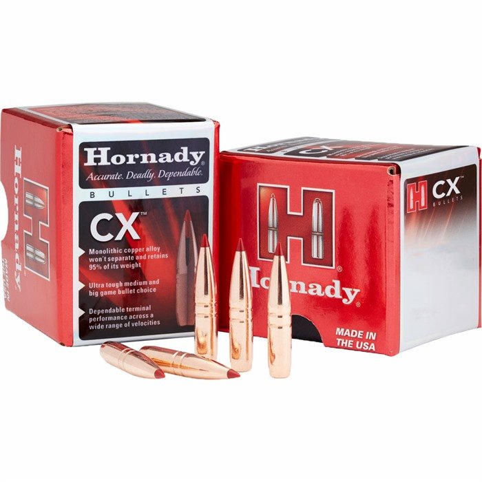 Hornady 24444 CX 6mm 90gr Copper Solid Hunting Bullet - Horn Hunter - 6MM