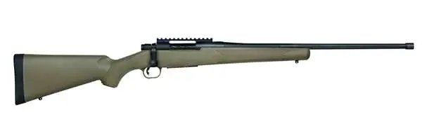 Mossberg Patriot Predator 243 Win Caliber 5+1 Capacity 22" Threaded/Fluted Barrel Matte Blued Metal Finish Flat Dark Earth Synthetic Stock Right Hand Full Size - Mossberg - 243 Win
