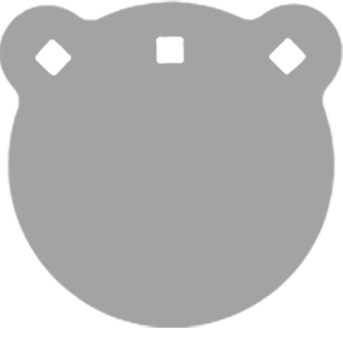 Bash Target B937 AR500 6" Round Gong 1/2" Steel Target