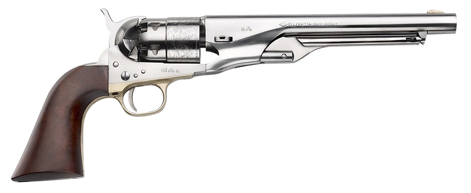 Pietta 1860 Army Old Silver 44 Cal 8 in Steel 6rd Single Action - PIETTA - 44 Cal