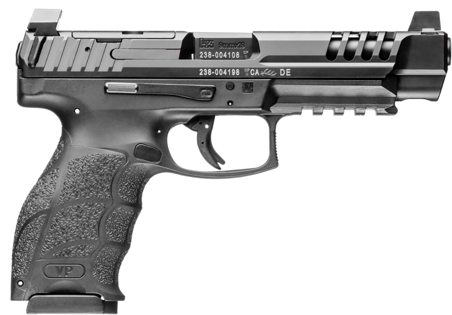HK 81001157 VP9L 9mm Luger 15+1 5" Black Polygonal Rifled Barrel...
