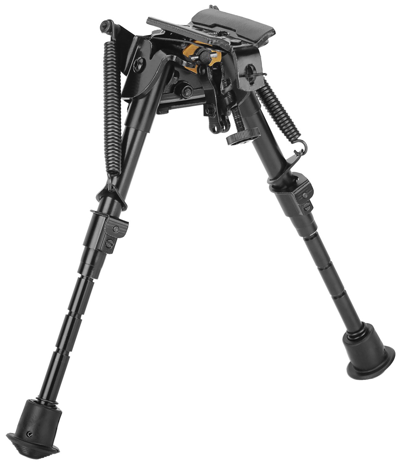 Caldwell XLA Bipod, Aluminum, Black, Swivel Stud Attachment, Adjustable 13.5-27 inches, Rubber Feet, Padded Base
