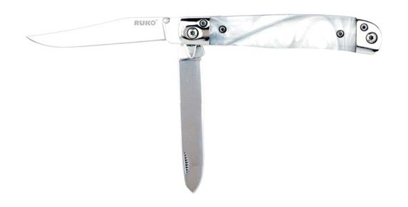 Buy RUKO RUK0185WP 420A Trapper White Pearl Folding Knife online