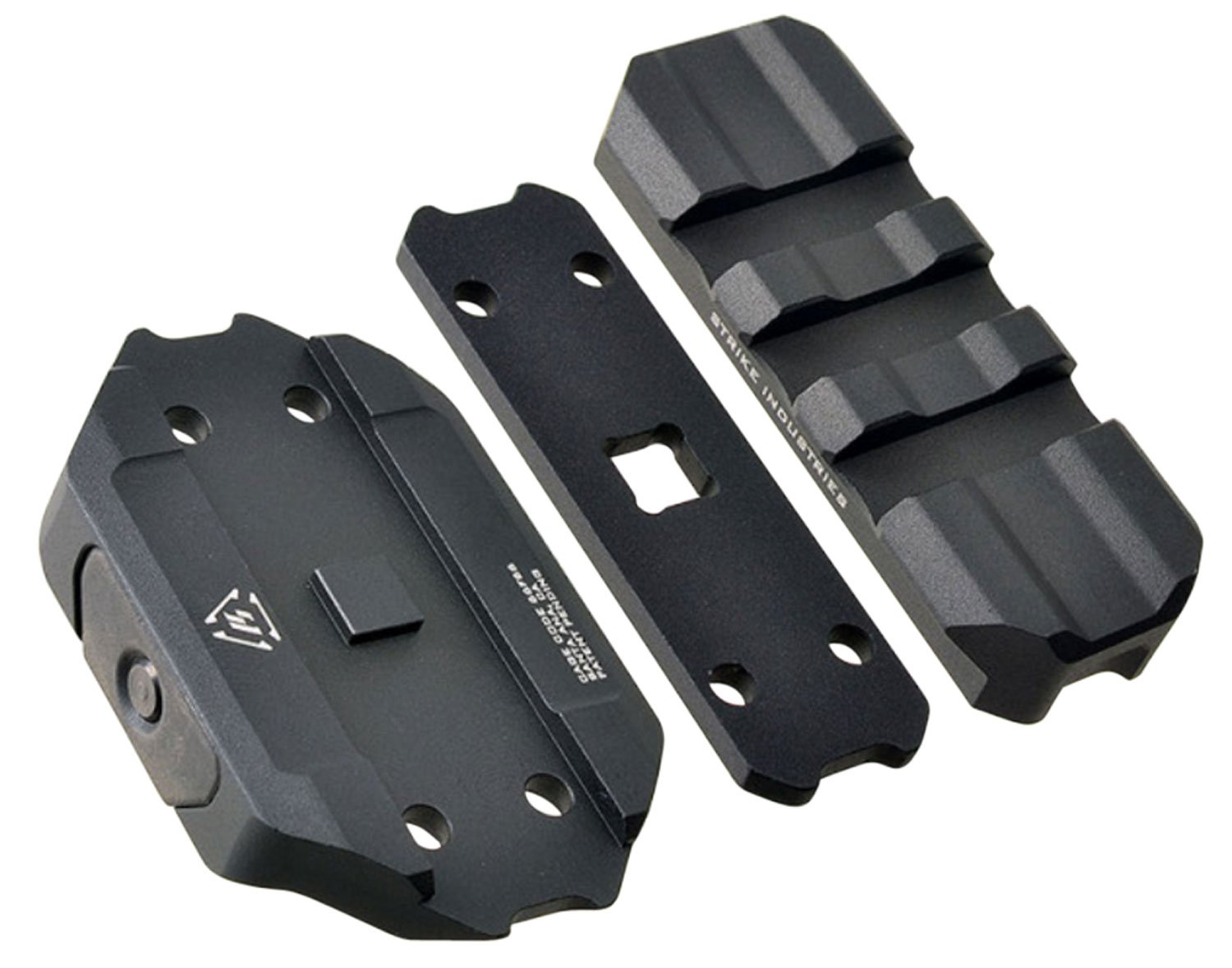 Strike Industries REXRISERBK R.E.X. Riser Black Anodized 6061-T6 Aluminum