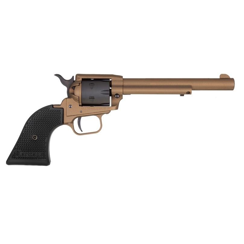 Heritage Rough Rider .22LR Revolver: 6.5" Barrel, Burnt Bronze, Fixed Sights, 6-Round Capacity, Single-Action - Heritage - 22 LR