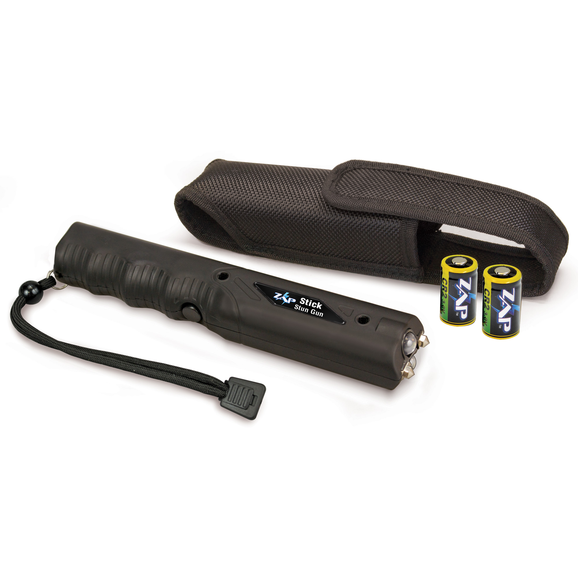 Zap ZAPSTK800FB Stick Stun Gun 800,000V Black with LED Flashlight - DNZ Products