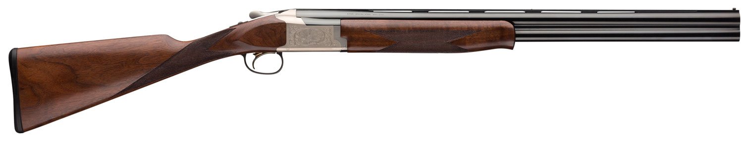 Browning Citori 725 Feather Superlight 20 Gauge 26" Barrel Blue Barrels Silver Nitride Engraved Receiver Black Walnut Straight Grip Stock Schnabel Forearm - Browning - 20 Gauge