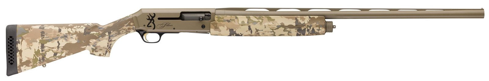 Browning Silver Field 12 Gauge 26 Inch 4 Round FDE-Auric Camo Synthetic ... - Browning - 12 Gauge