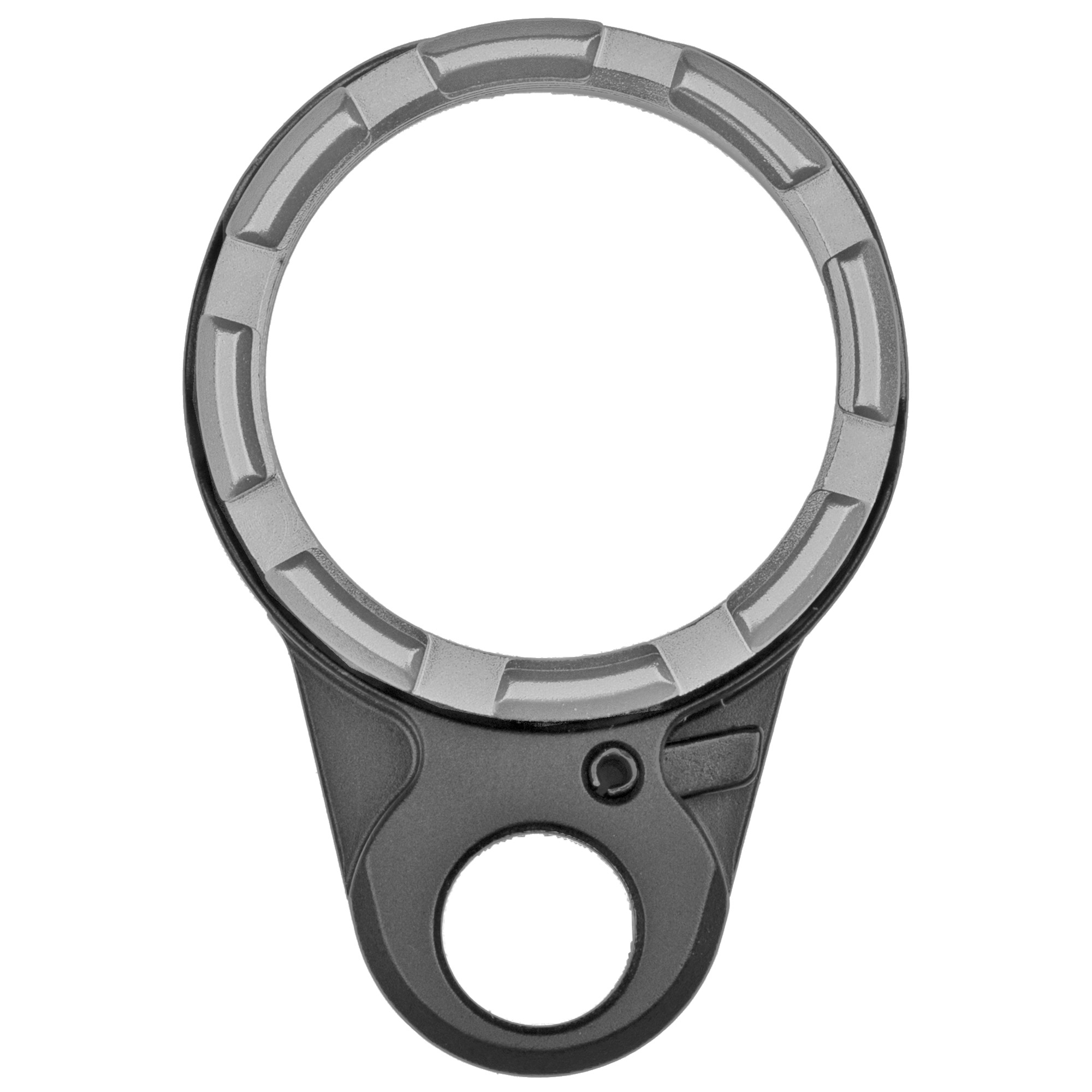 Fortis LE-BLK-K2-GRY Lightweight Castle Nut & End Plate, Black/Gray Anodized
