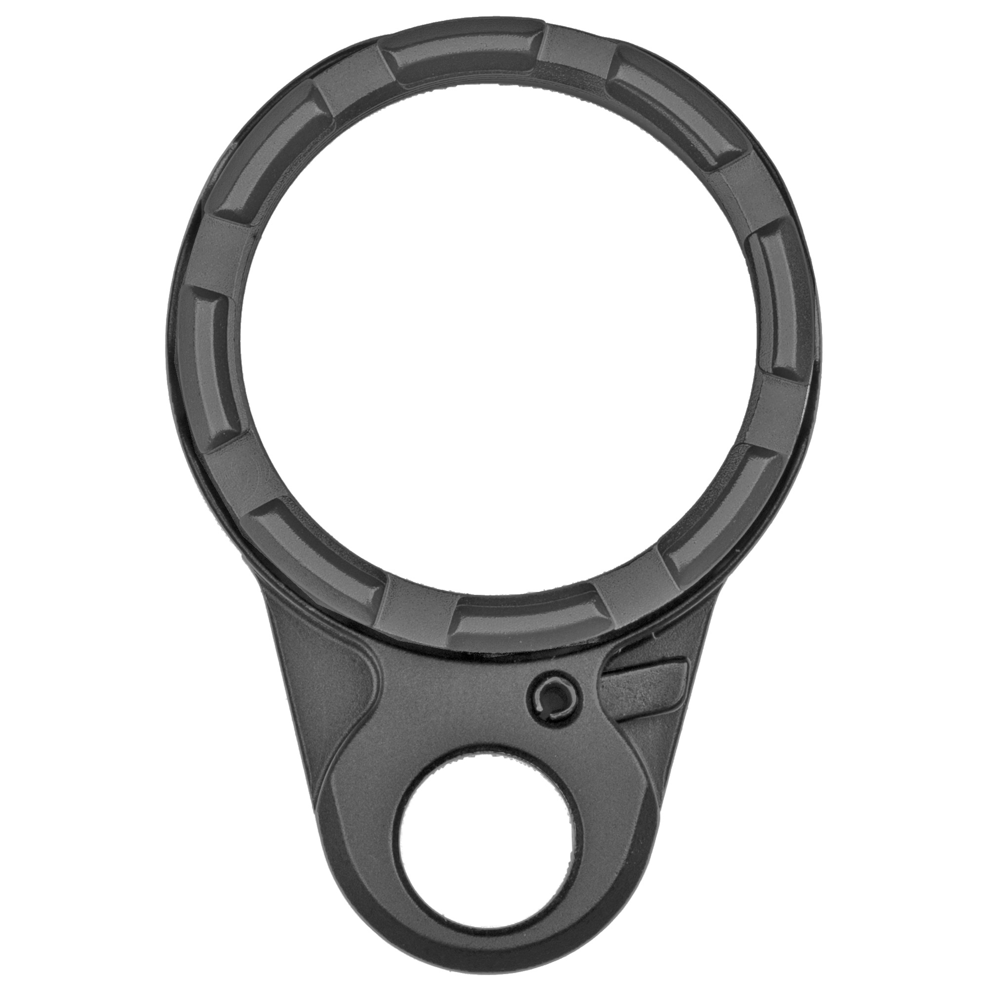 Fortis LE-BLK-K2-BLK Lightweight Castle Nut & End Plate, Black Anodized